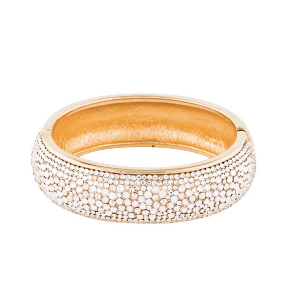 NWT Judith Leiber "Paparazzi Glitz Up" Pave Swarovski Crystal & Enamel Bangle